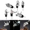 6pcs Animal Head-Wine Pourer Spout,Wine Bottle Stopper for