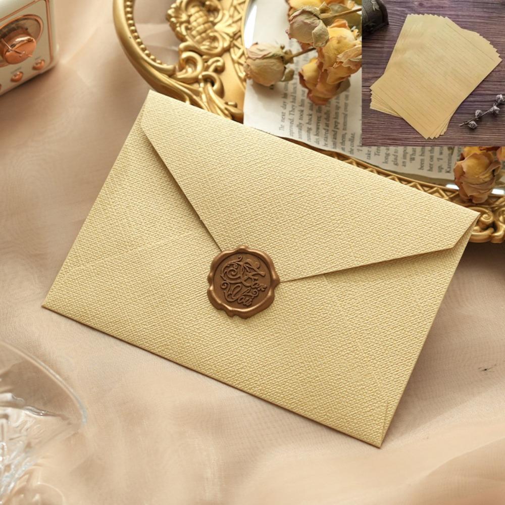 3 шт. Лакированный конверт в китайском стиле Винтажная любовная открытка-приглашение