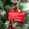 Tree Pendant DIY Letters Hanging Ornaments Christmas Mail Box Christmas Decoration Home Decoration