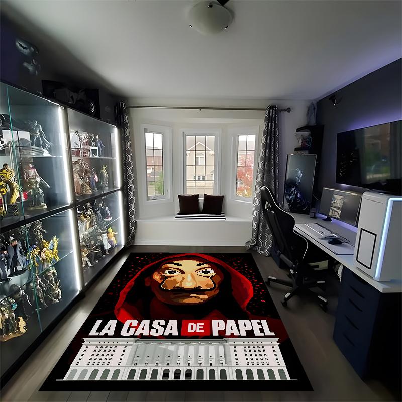 La Casa De Papel Printed Carpet, Rug for Office Chair Living Room Bedroom Kitchen Room Decor Gifts.