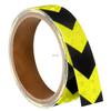 2.5cmx5m Arrow Car Reflective Stickers Fluorescent Yellow-Black Waterproof Reflectors Self-adhesive Tape Strip For Bicycle Truck