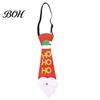 Festive Elk Necktie for Kids Adjustable Glitter Christmas Necktie, Non-woven Fabric Holiday Dress Up Costume Tie Adults Accessories, Sparkling