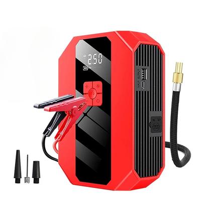 Новый автомобильный аварийный стартер воздушный насос многофункциональный 4-в-1 воздушный компрессор 16800 мАч внешний аккумулятор автомобильный стартер запустите автомобильный шиномонтаж
