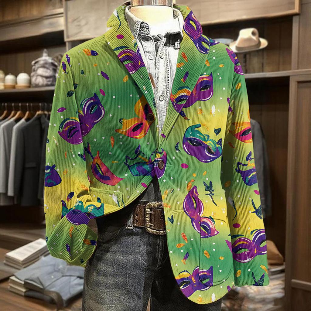 Мужская куртка в стиле business casual из вельвета