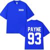 Мужская футболка с круглым вырезом Liam Payne Tribute Payne 93 Мерч Фанаты Женская летняя Хип-хоп графика Высокое качество Роскошная футболка