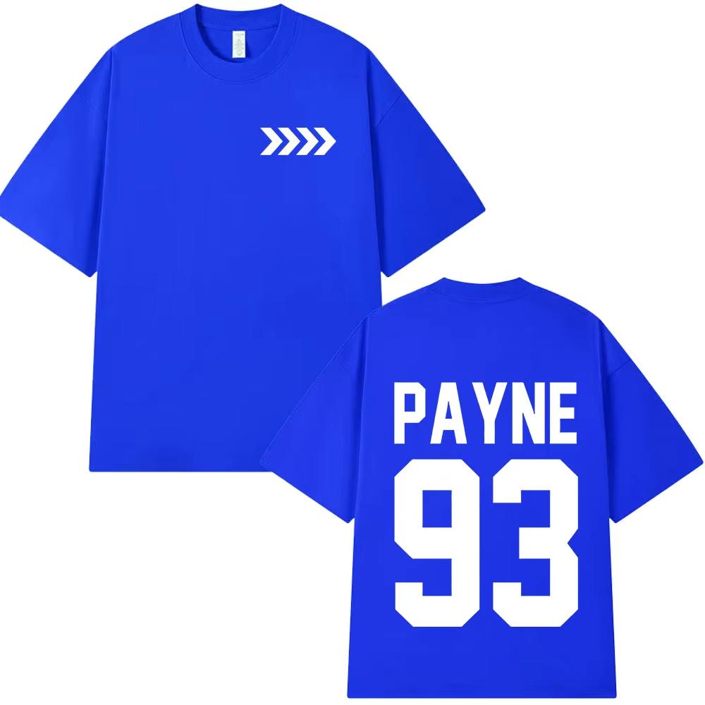 Мужская футболка с круглым вырезом Liam Payne Tribute Payne 93 Мерч Фанаты Женская летняя Хип-хоп графика Высокое качество Роскошная футболка