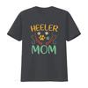 Retro Style Heeler Mom T Shirt Australian Cattle Dog Mama Cute Vintage Paw Prints vintage Washed Slightly homme streetwear