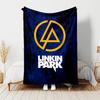 1pc Blanket Linkin Park Print Design, Lightweight Blanket for Sofa, Bed- Soft &Warm, Gift for All Seasons like Christmas, Halloween