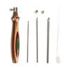 7pcs Wooden Embroidery Pen Punch Needle Set Adjustable Length DIY Handcraft Embroidery Pen Tool for