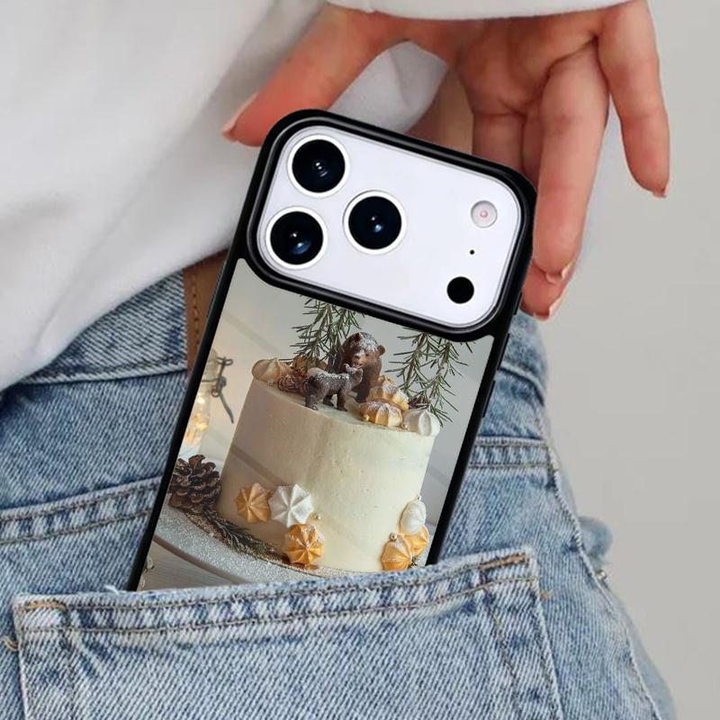 Чехол для телефона 'Тортовое искусство' Fancy Desert для iPhone 16e 15 14 13 12 17 Pro Max Plus Air 17pro Чехол Coque