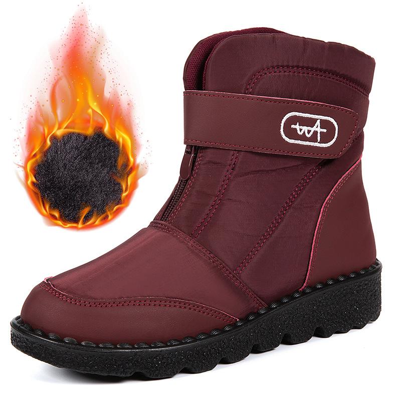 36-45 ярдов Большие зимние ботинки Женские хлопковые ботинки, устойчивые к холоду Женские ботинки большого размера Обувь из хлопка