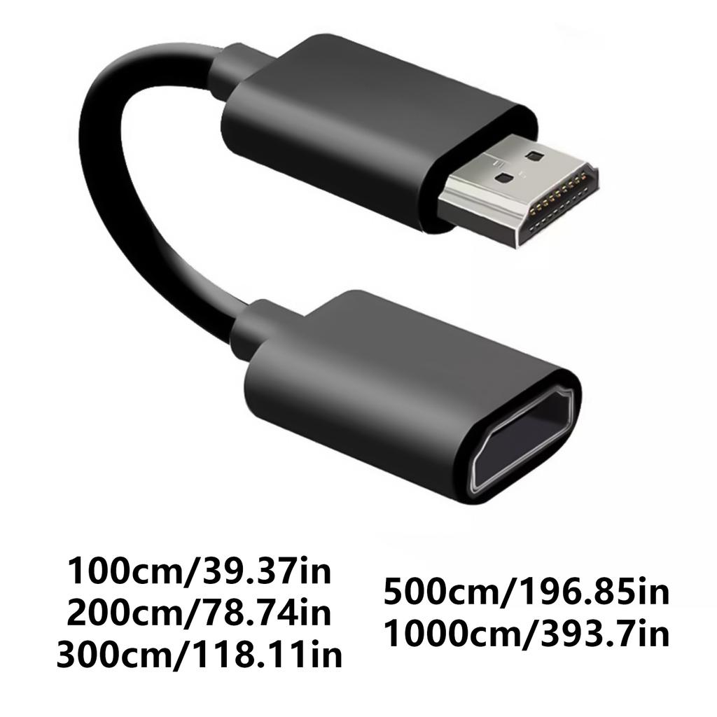 Удлинительный кабель HDMI 2.0, штекер-розетка, для 4K60 Гц, HDR и 3D-контента, для различных устройств