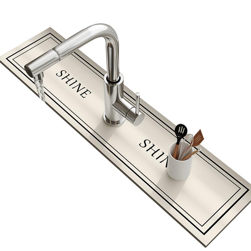 Sink Faucet Mats Absorbent Kitchen Pad Drying Non-slip Sink Splash Guard Countertop Protector Kitchen Bathroom Accessories