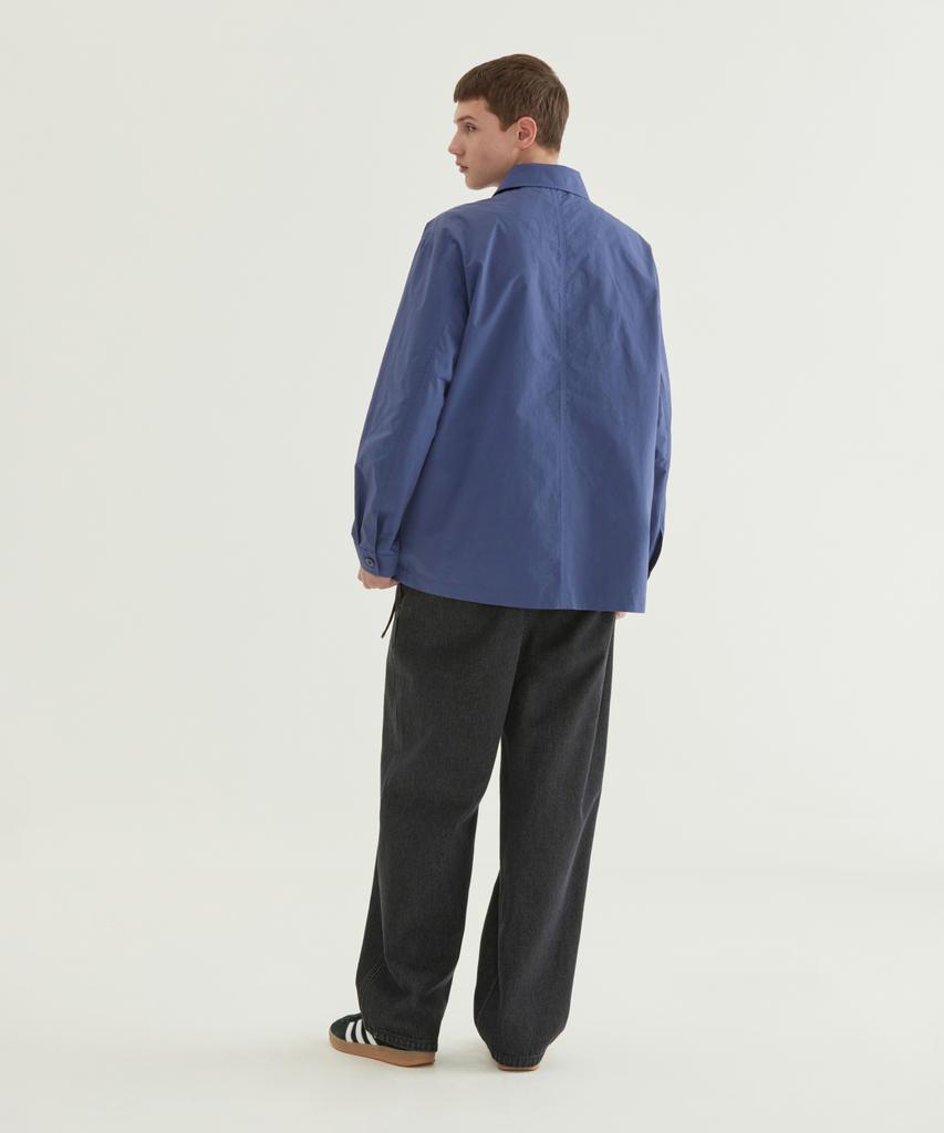 Covernat Garment Washed Coverall Jacket Royal Blue