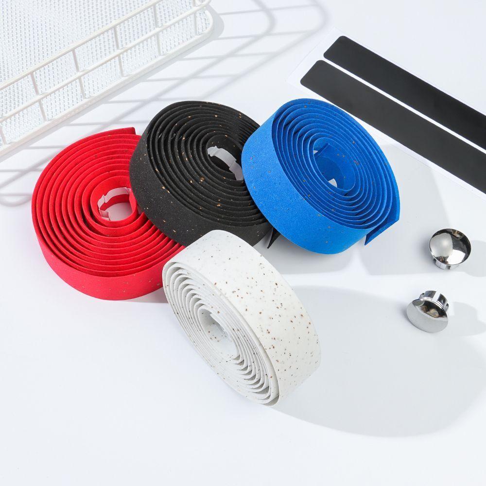 Силиконовая лента для руля велосипеда EVA, нескользящая, с 2 заглушками, новые ремни для обмотки руля