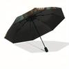 Enchanted Forest Tree with Lantern Wall Art Print Umbrella, Portable 3-Fold Compact Umbrella for Men & Women R138