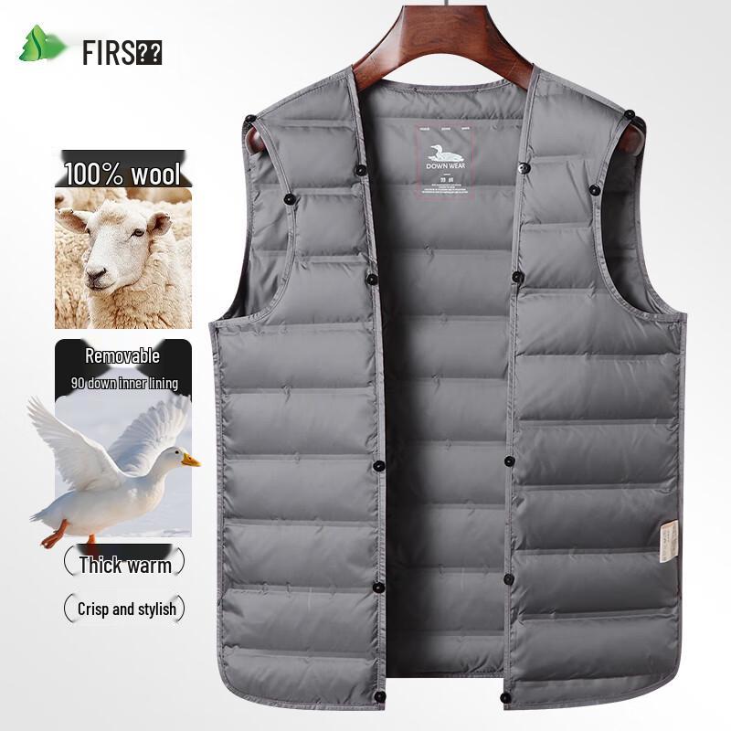 Мужское пальто средней длины Shanshan из 100% шерсти с пуховым наполнителем