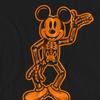 Disney Unisex Adult Mickey Mouse Skeleton T-Shirt