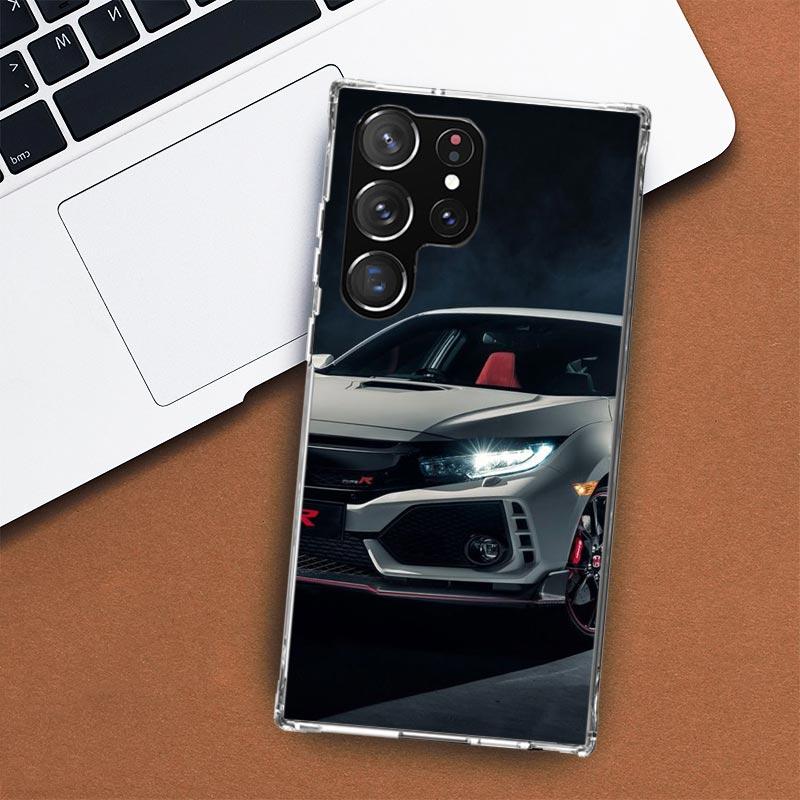 Чехол для телефона JDM Type R Civic Sport Car для Samsung Galaxy S24 S23 S22 Ultra S21 S20 Fe S10 Plus S10E S9 S8 + чехол в виде ракушки