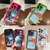 N110 Happy New Year Merry Christmas Snowman Soft Angel Eyes Phone Cases for iPhone 16 15 14 13 11 Pro Max 8 7 Plus 12 Mini XR XS Max Shockproof Cover