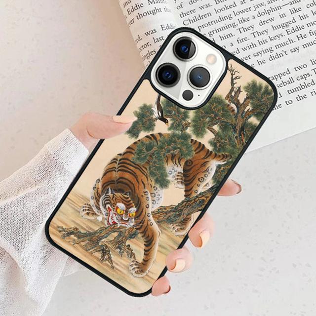 Японский тигр Чехол для телефона Cover Для iPhone 17 Air 15 16 11 13 14 Pro Max 12 Plus Max Fundas