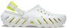Crocs Echo Clog Sandals Moonlight 207937-1NK (White X Yellow/Size 28.0/Men's, Women's)