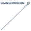 [C7435] - Silver 'Venetian' Silver Chain - 45 Cm 1.5 Mm