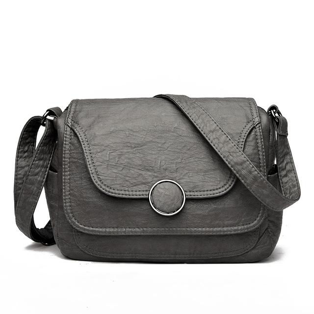 Несколько карманов женские сумки дамская сумочка саквояж высокое качество мягкая кожаная сумка роскошный дизайнер кроссбоди сумки через плечо