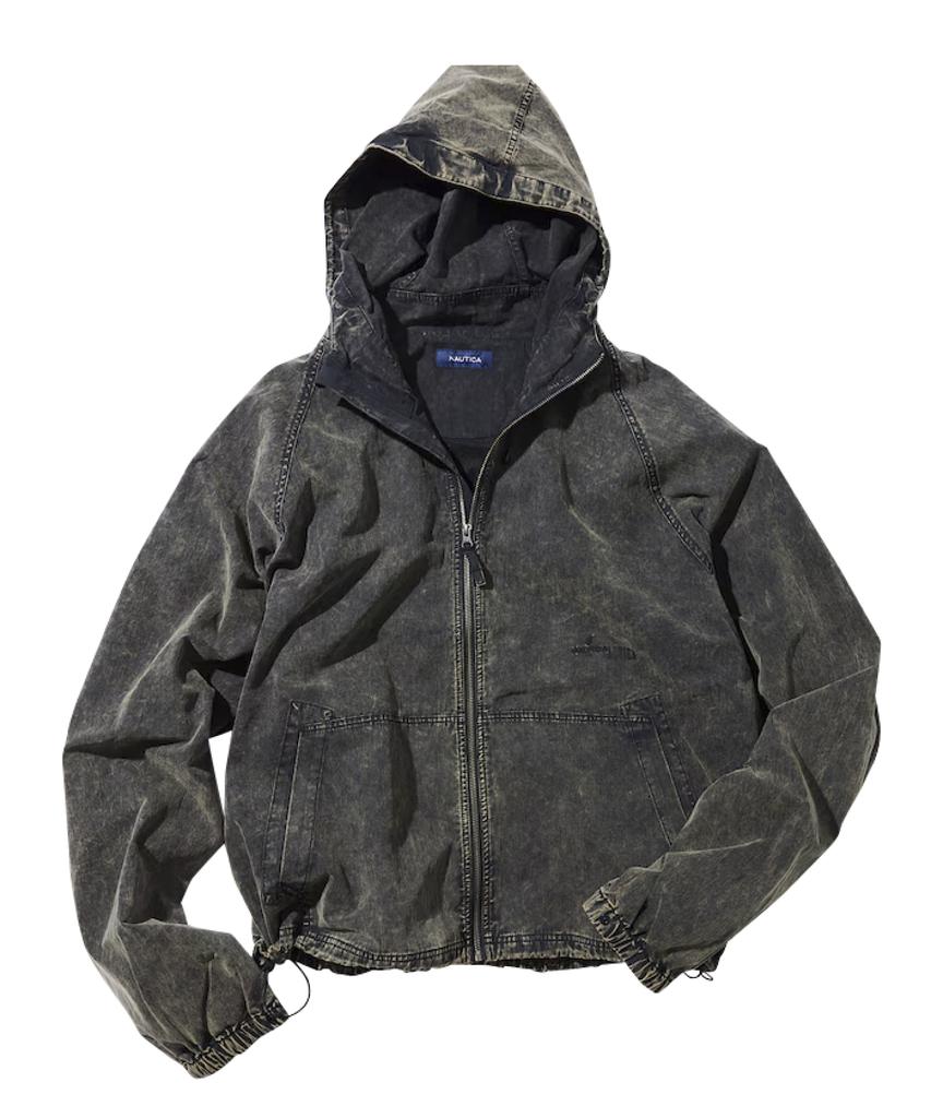 Женская ветровка Nautica с капюшоном из нейлона с эффектом выцветания Jhd5015