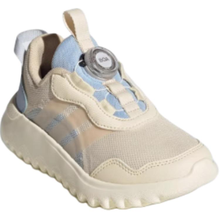 Adidas Activeflex Boa 4.0 Trendy Sports Non-Slip Wear-Resistant Low-Top Running Shoes Kids Sneakers Off-White Crystal-Sand-Brown Light-Blue IH8722