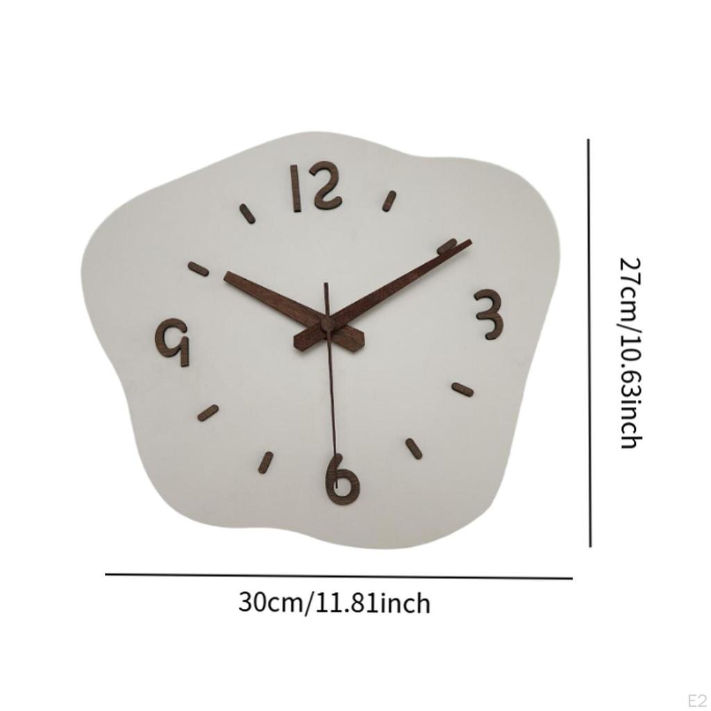 Indoor Wall Clock Home Decor Easy To Use Wear-Resistant Sturdy Silent Hanging Creative