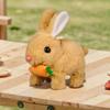 Realistic Bunny  with Sounds & Movements Walking Rabbit Educational  Jumping Twitching Shaking Ears Easter Gifts for Kids