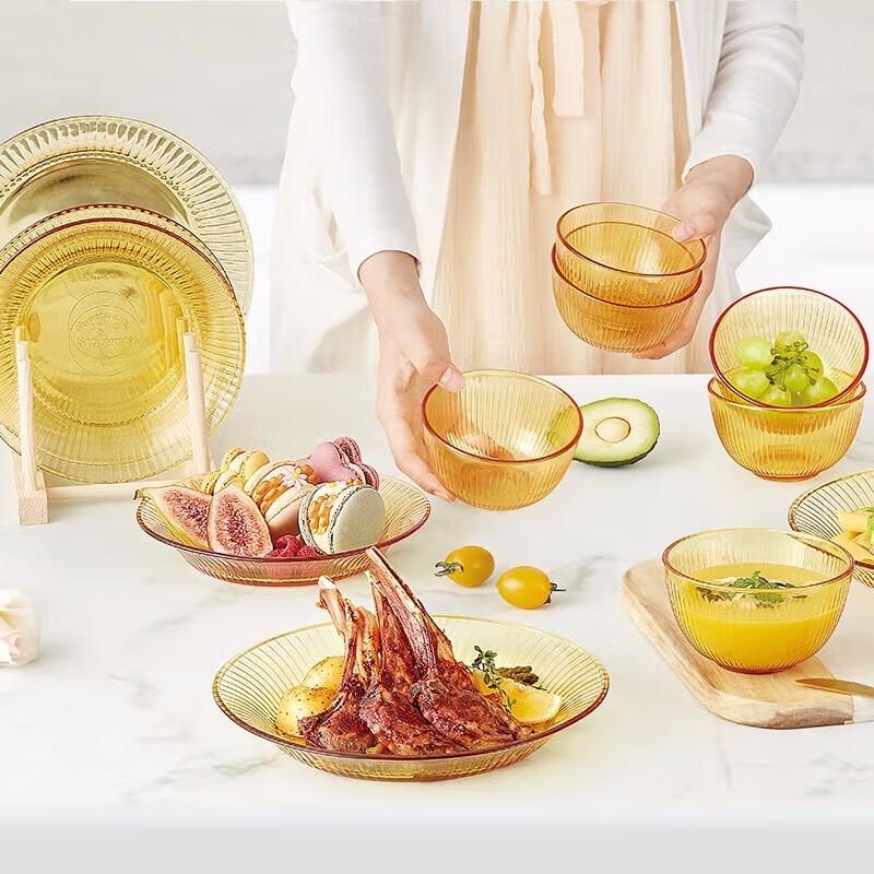 Corning Jingzhi 10-Piece Heat-Resistant Glass Dinnerware Set