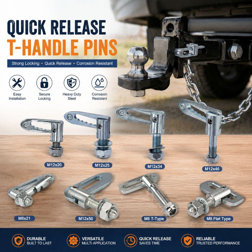 Universal Trailer Locking Pin Replacement Parts Antiluce Fastener Cargo Trailer