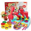 Fun Colored Clay Burger Noodle Machine Toy Play-Dough Creative Mold Set Diy Clay