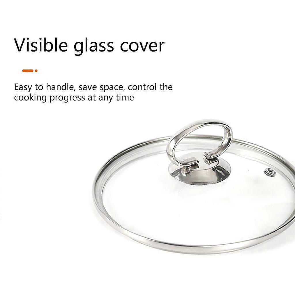 Enameled Iron Casserole-Dish Pot for w/ Premium 304 Stainless Steel Handle Lid Non-Stick Kitchen Cookware 2L/2.5L/4.7L S