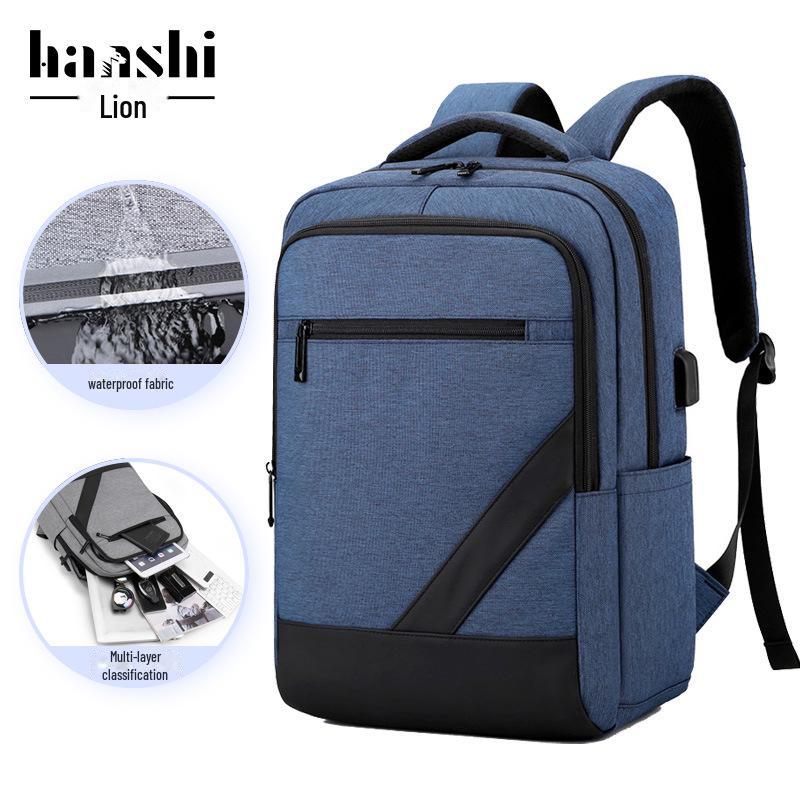 High-End Men's Waterproof Travel Backpack with Laptop Compartment – Large Capacity Business & School Bag
