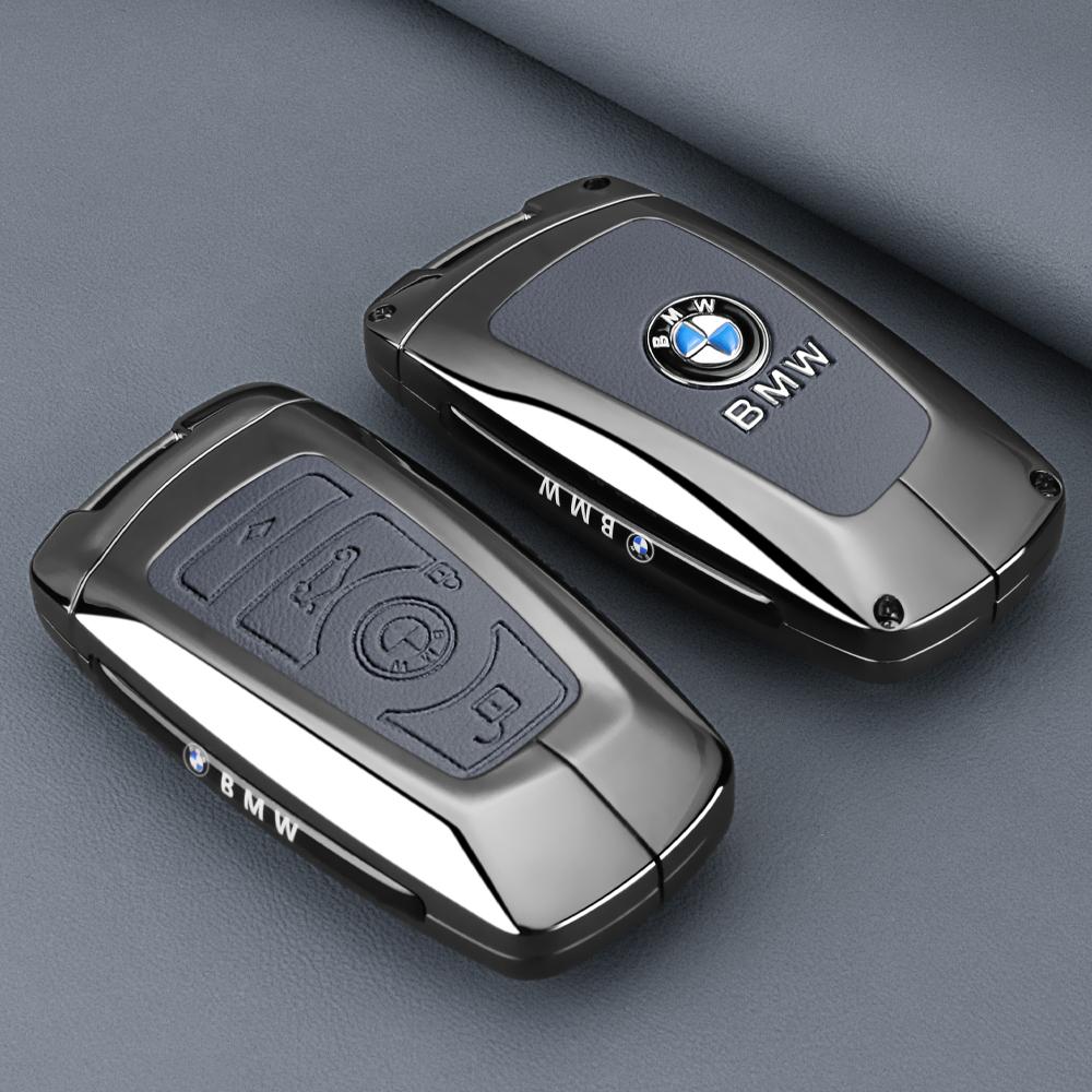 AAAPB1 Alloy Car Remote Key Case Cover Protect Keychain For BMW F 3 5 7 Series X3 X5 F10 F20 F30 F40 E90 E92 E93 CAS4 FEM EWS5 stickers