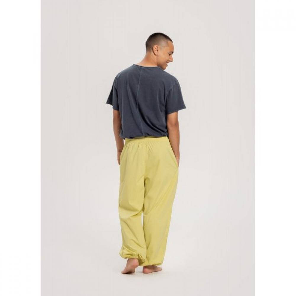 Budhi Mudra Diagonal Jogger Pants   Muted Lime  B61003apl44 G48 