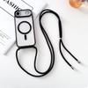 For iPhone Air Case Compatible with MagSafe Electroplating TPU Phone Cover with Long Lanyard