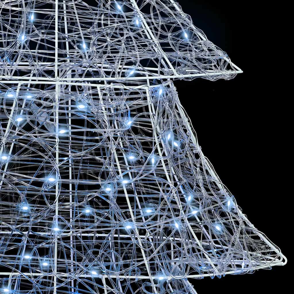 Christmas Tree with 240 Cold White LEDs 180 cm Acrylic
