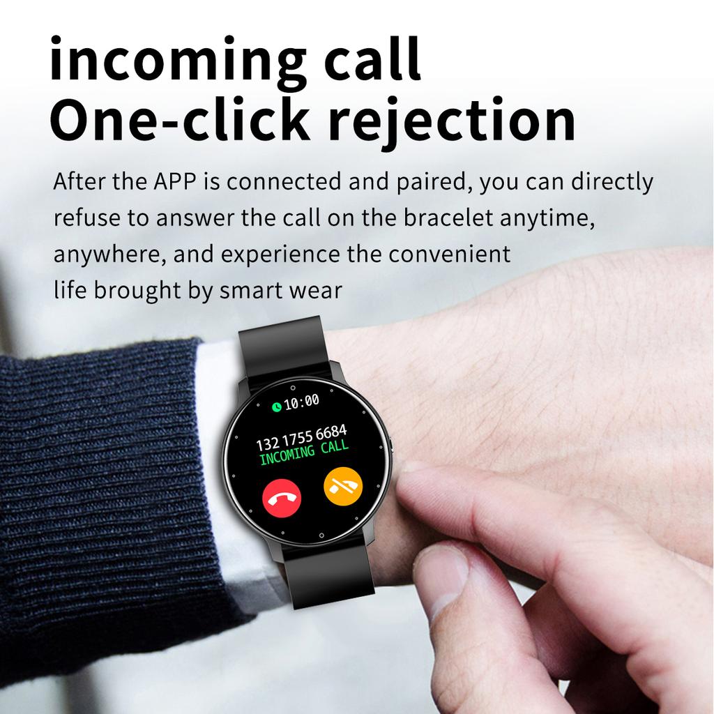 Круглые умные часы ZL02C PRO для женщин и мужчин, спортивные, для фитнеса, умные часы, монитор сна и сердечного ритма, водонепроницаемые часы для iOS и Android