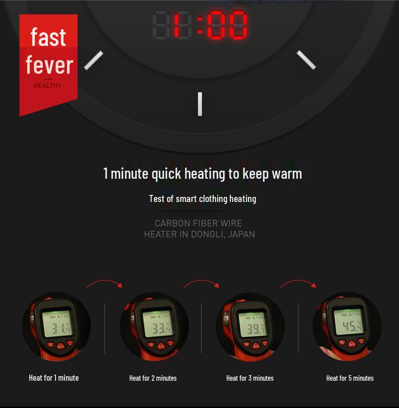 Унисекс Умный USB Жилет с подогревом - Электрическое теплое хлопковое пуховое пальто
