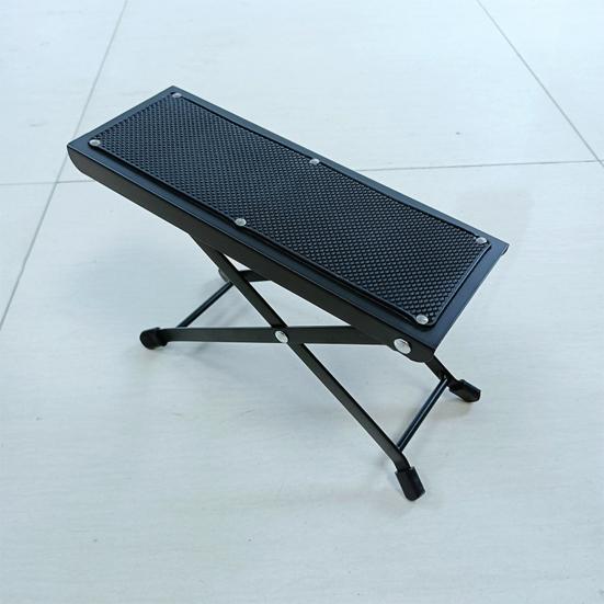 Guitar Foot Stool Height Adjustable Folding Leg Rest with Anti-Slip Rubber Pads Guitar