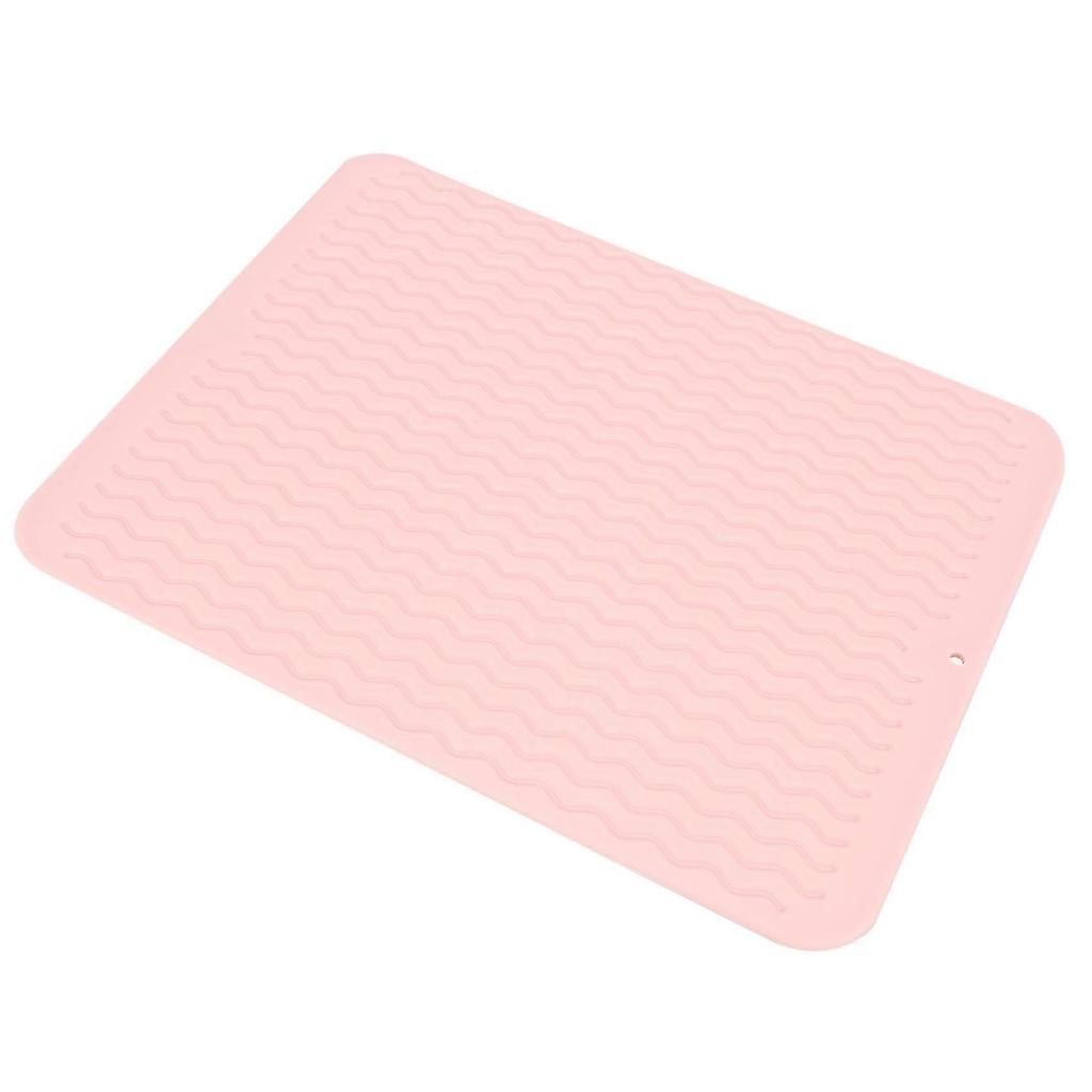 Silicone Dish Drying Mat Non-slip Placemat Tableware Silicone Drain Pad Insulation Pot Mat Tablewar