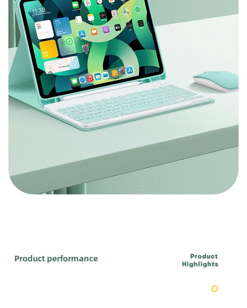 Защитный чехол с магнитной Bluetooth-клавиатурой для iPad Air 5 и 9-го поколения, защита от падений, все включено