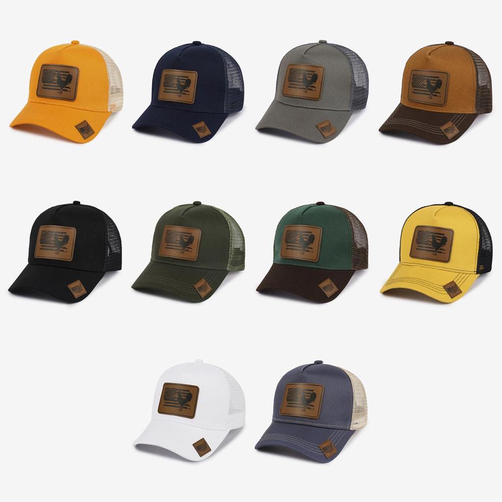 Модная Бейсболка с вышивкой животного и кожаной этикеткой: Европейский и американский дизайн в корейском стиле с утиным клювом