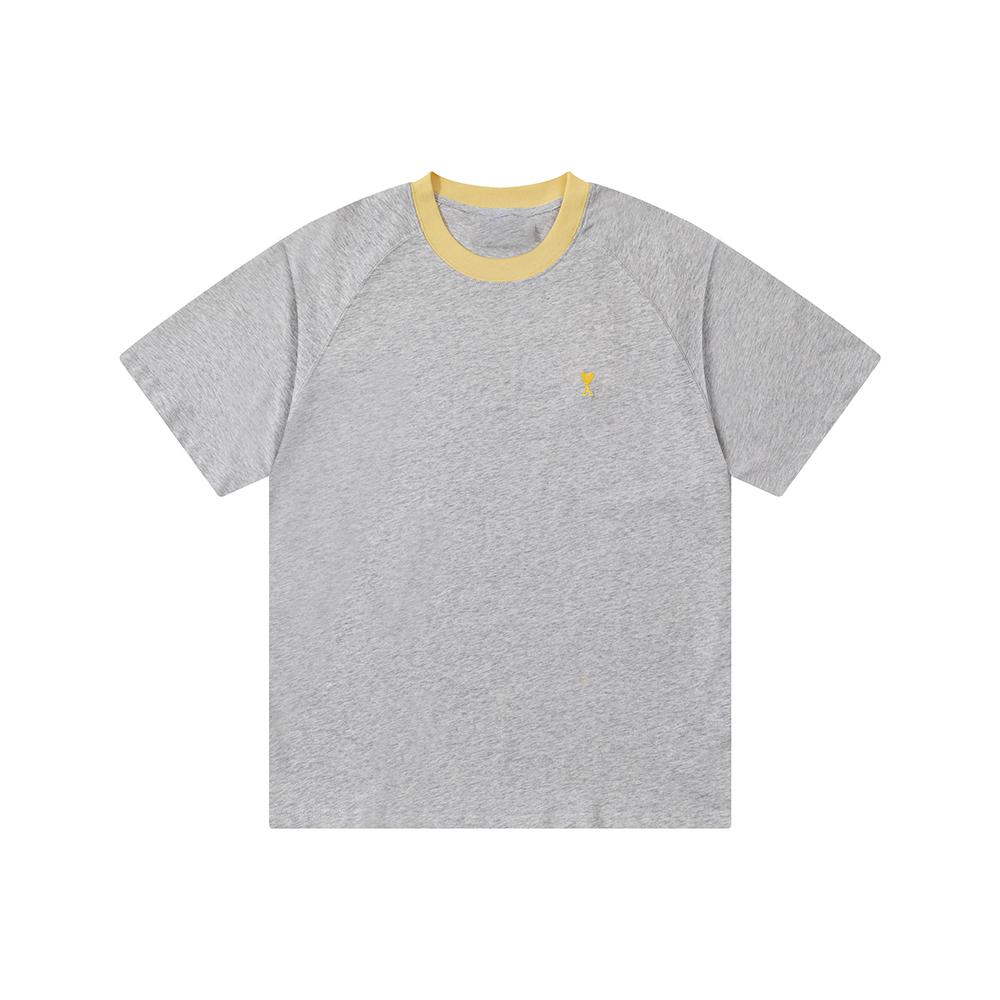 Summer New Embroidered Logo Couple Cotton Short Sleeve Round Neck T-shirt