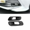 Carbon Fiber Front Fog Light Lamp Frame Cover Trim For Toyota Camry 2018-