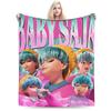 Плед Saja Boys Team Ретро Стиль 80-х K-pop Охотники на Демонов Мягкий Теплый Плед Зимний Детский Домашний Декор Забавный Покрывало